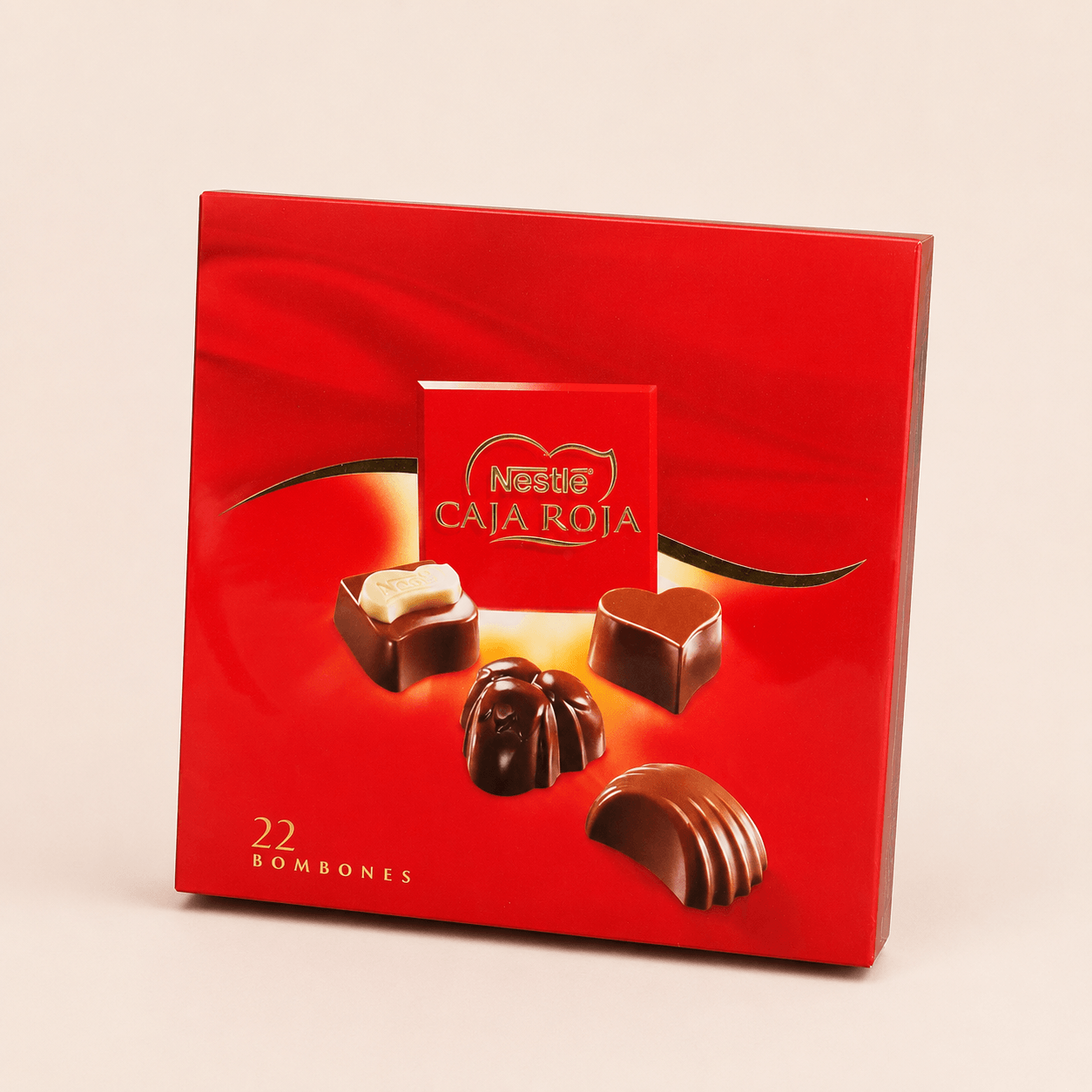 Caja roja bombones mediana