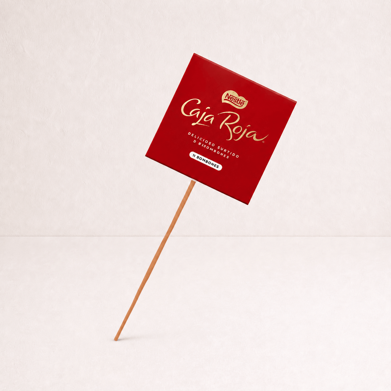 Caja roja bombones pequeña
