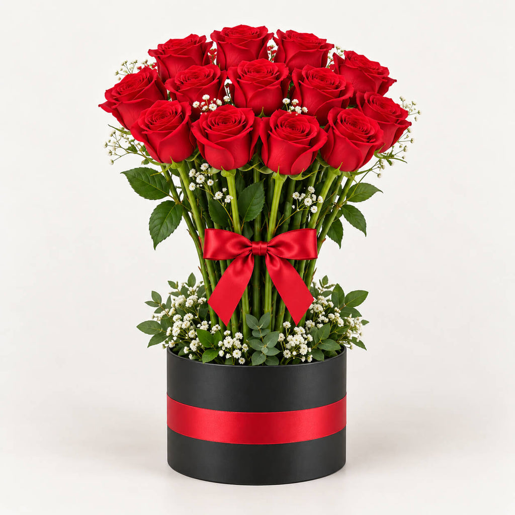 Caja de rosas amor sublime