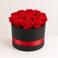 Caja de rosas pasión eterna