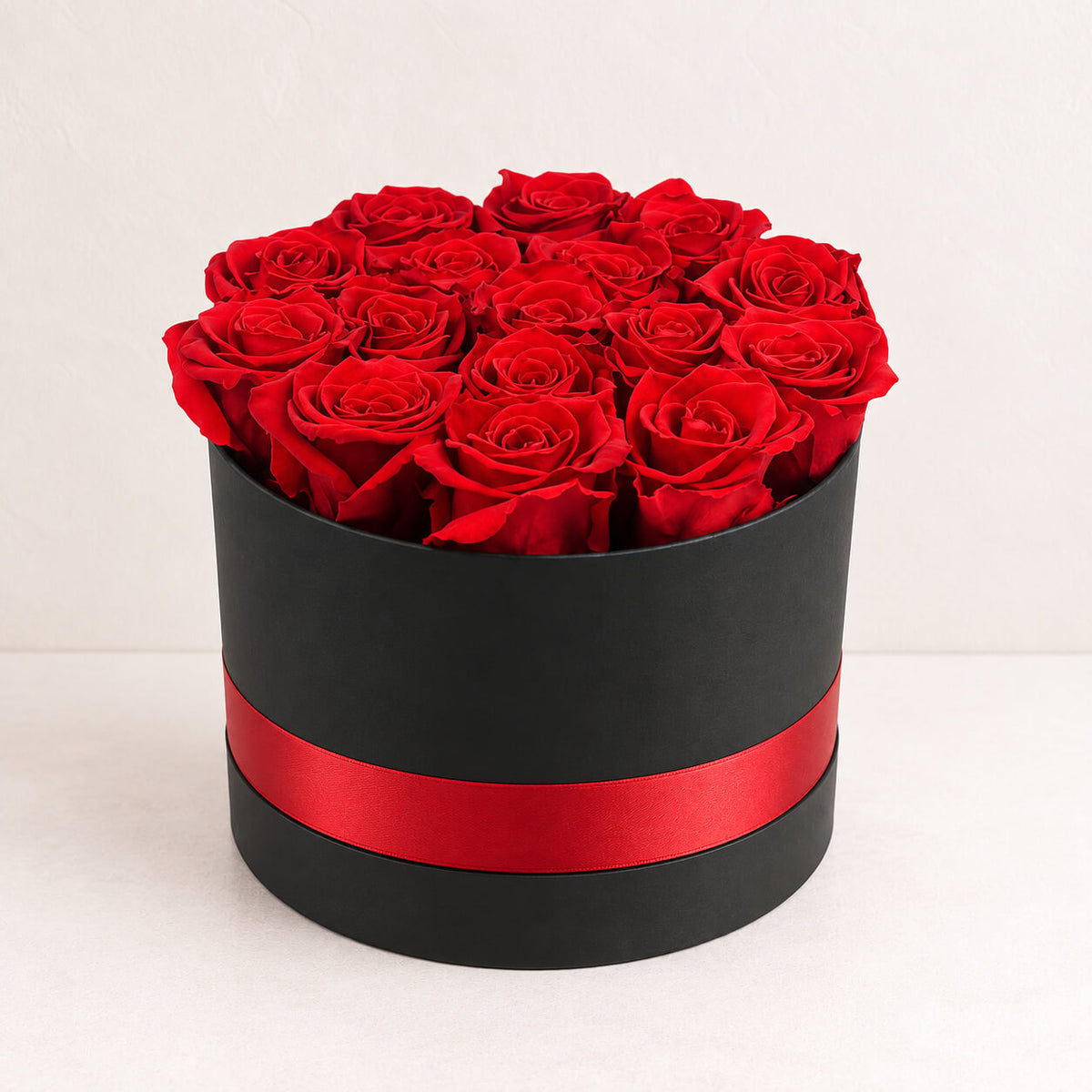 Caja de rosas pasión eterna