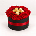 Caja de rosas rojas pasion dulce