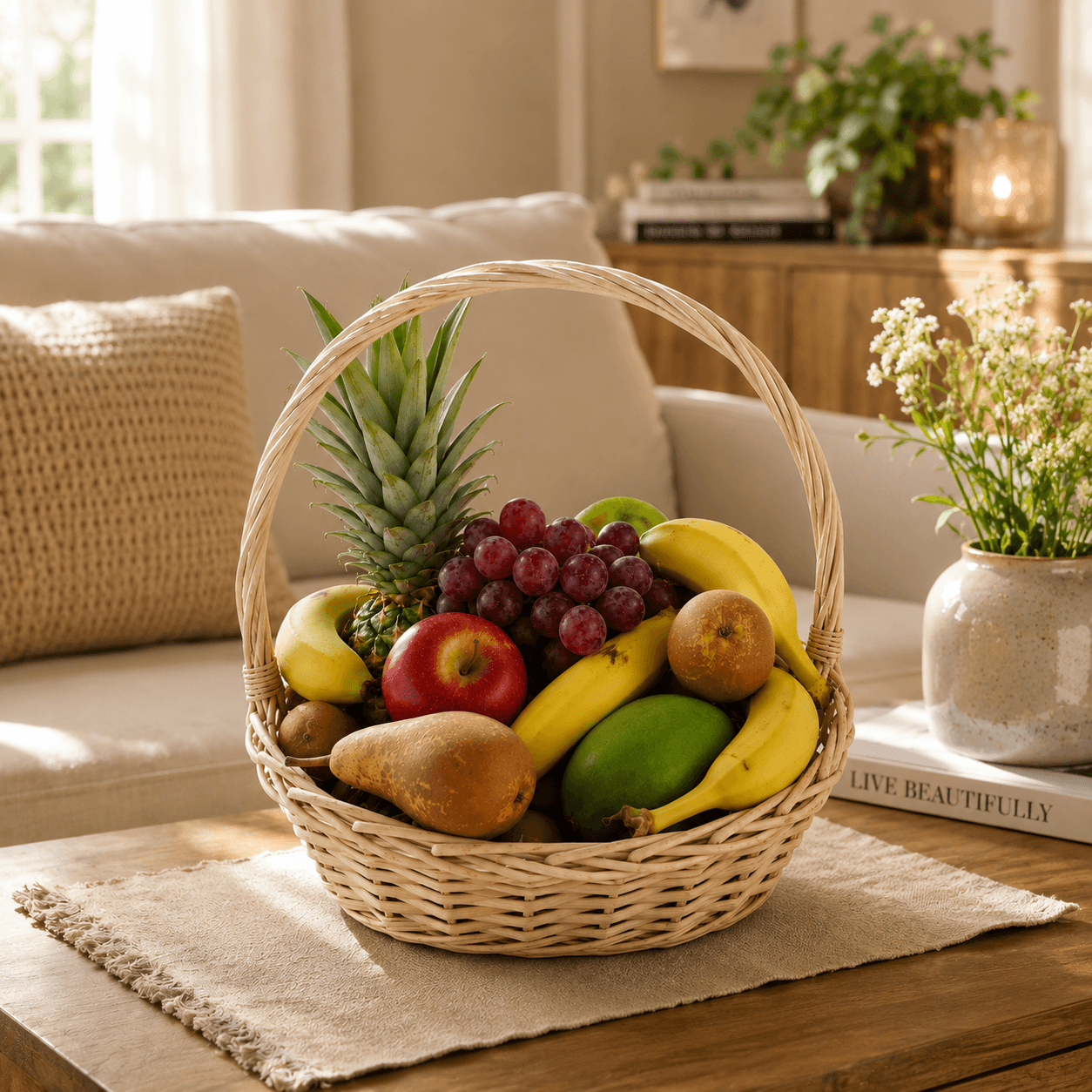 Cesta de frutas