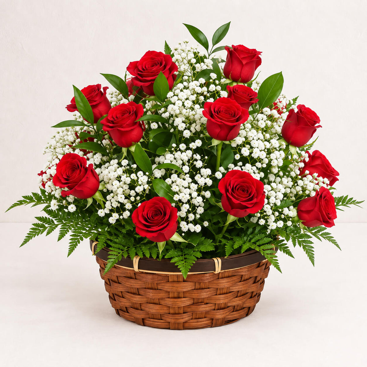 Cesta de rosas romance