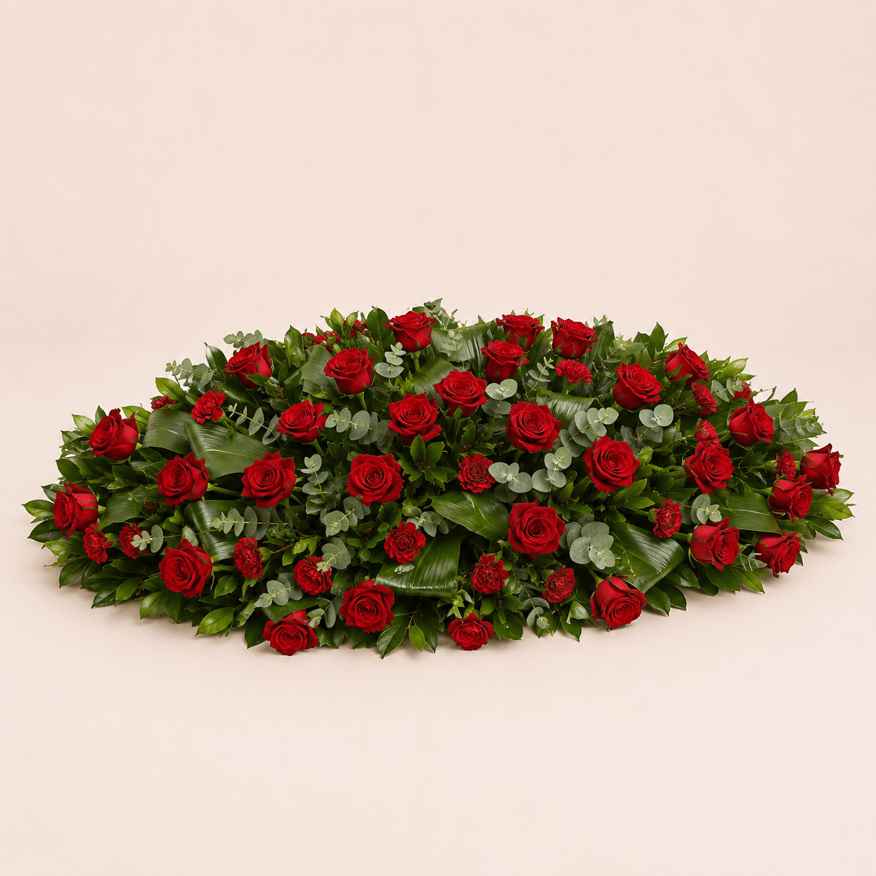 Manta de rosas rojas