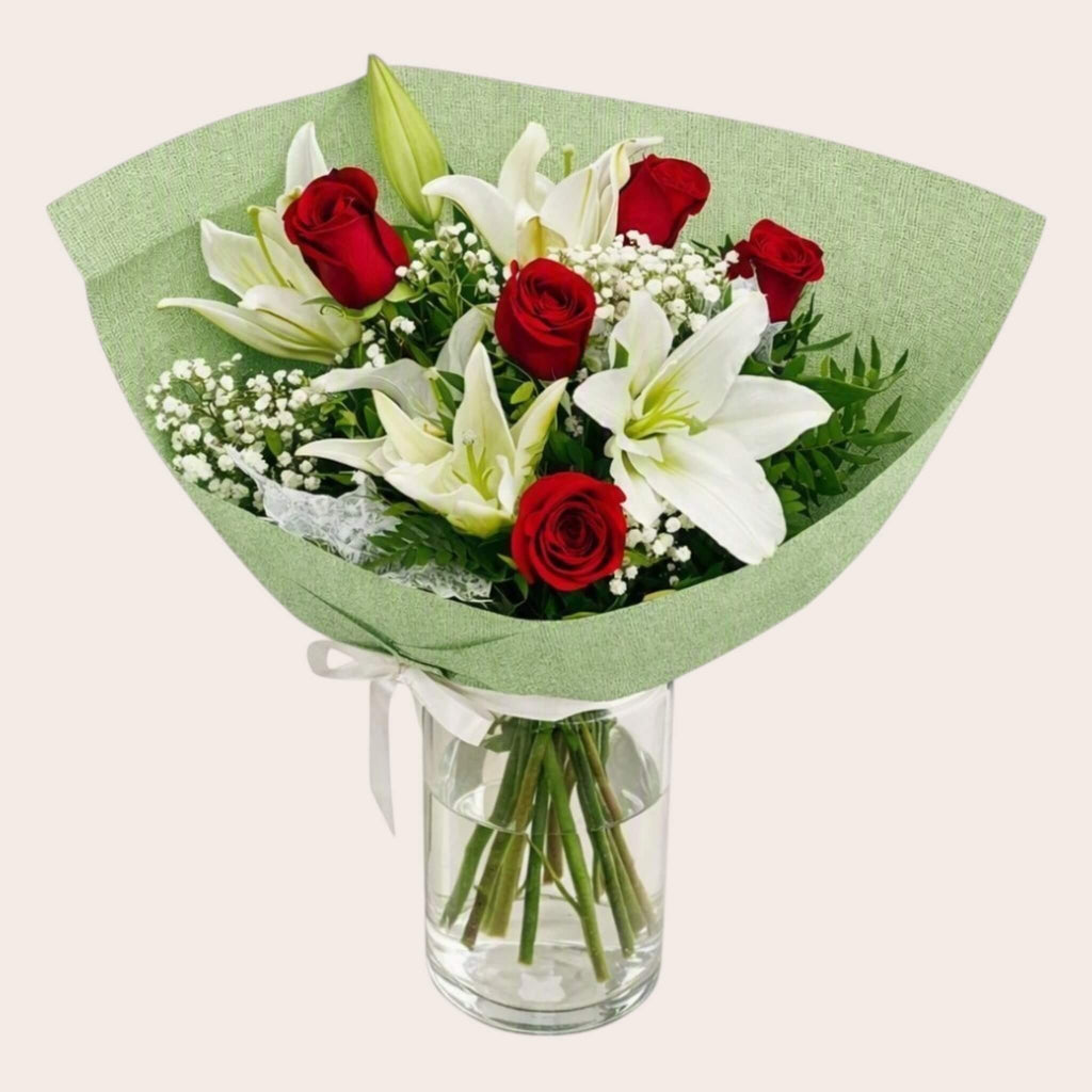 Ramo rosas y liliums