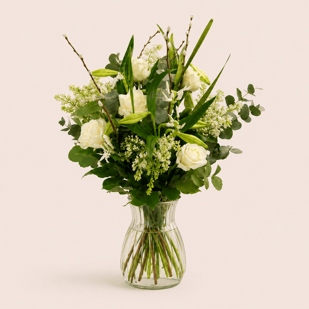 Ramo de lilium y rosas
