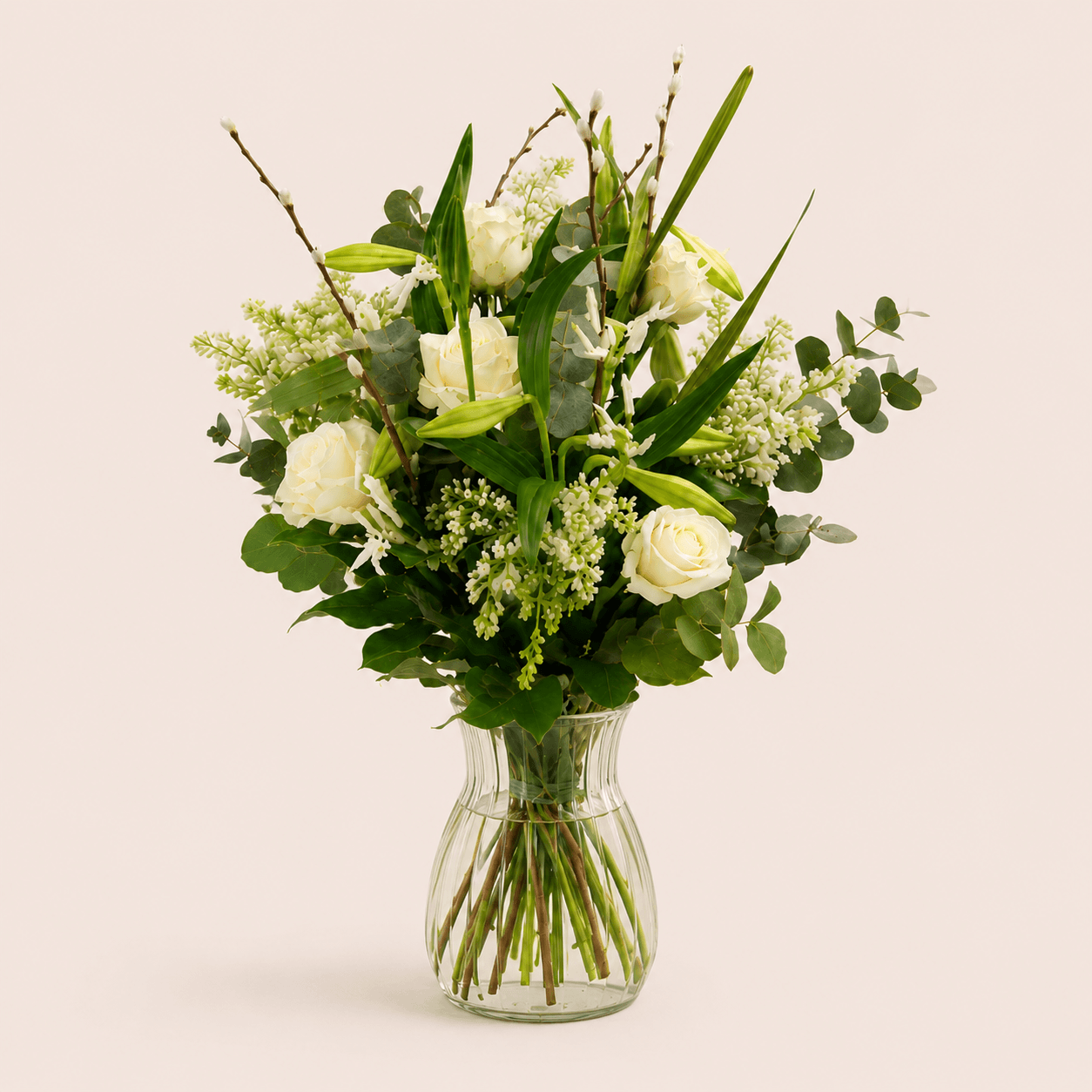 Ramo de lilium y rosas