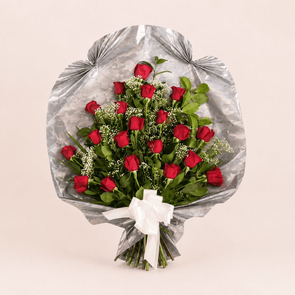Ramo de una vista de rosas