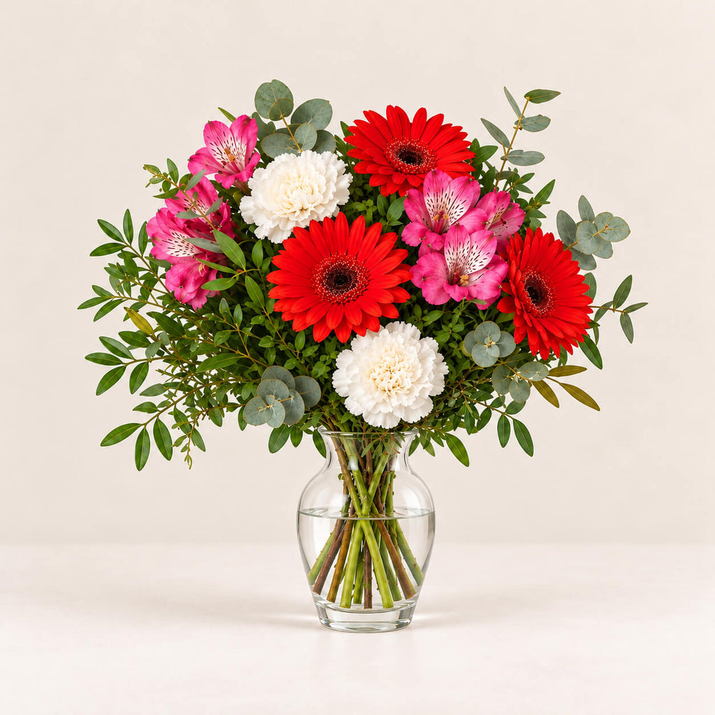 Ramo de gerberas rojas alegria