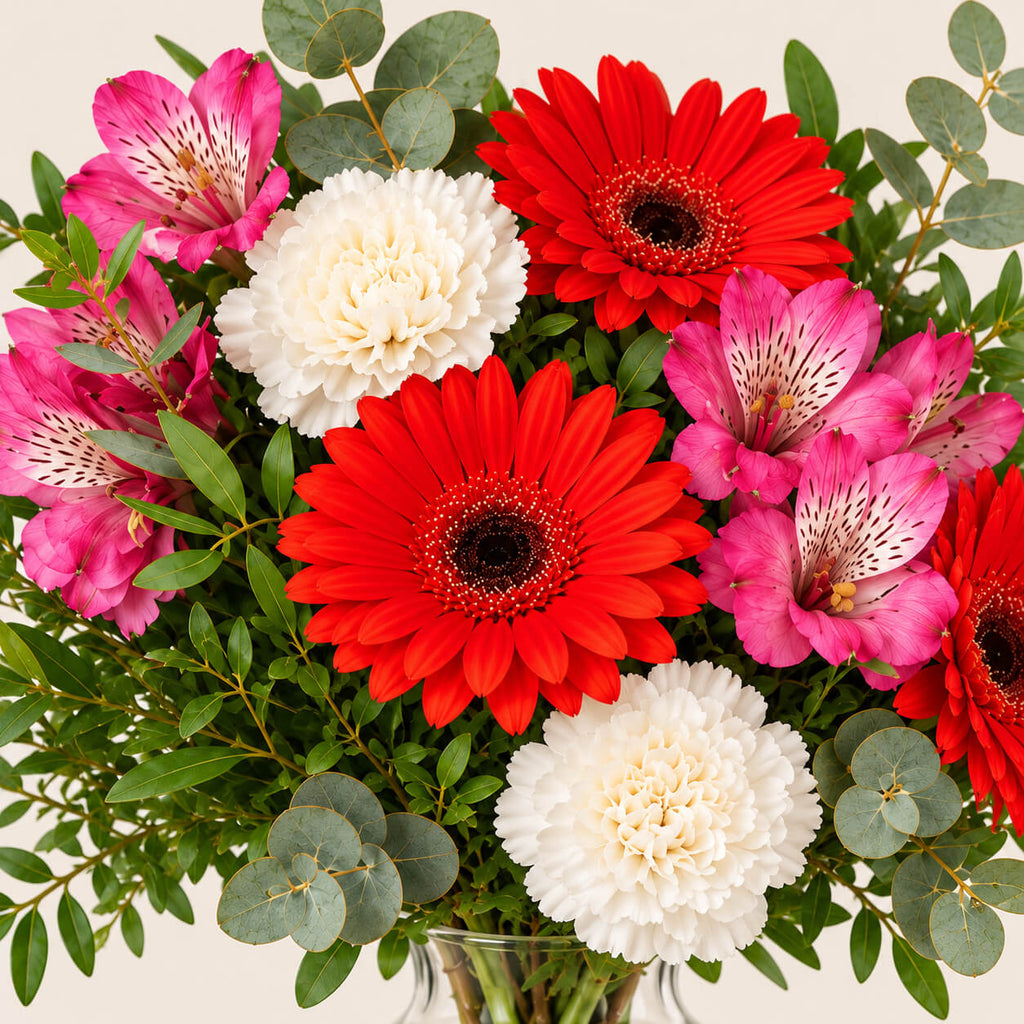 Ramo de gerberas rojas alegria