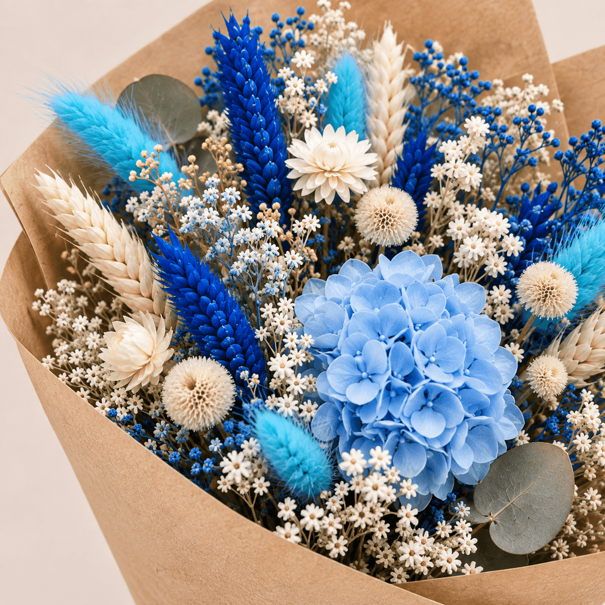 Ramo preservado azul celeste