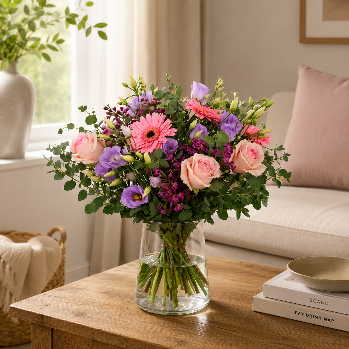 Ramo rosas y gerberas